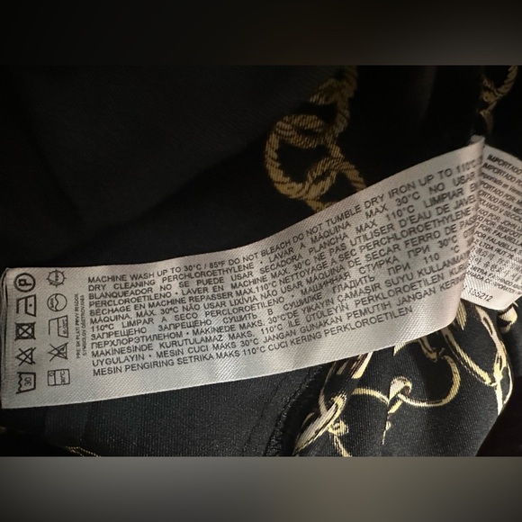 MNG Mango Women’s Black Printed‎ Suit Trousers Wide-Leg Stretch Pants Size S - Picture 13 of 13